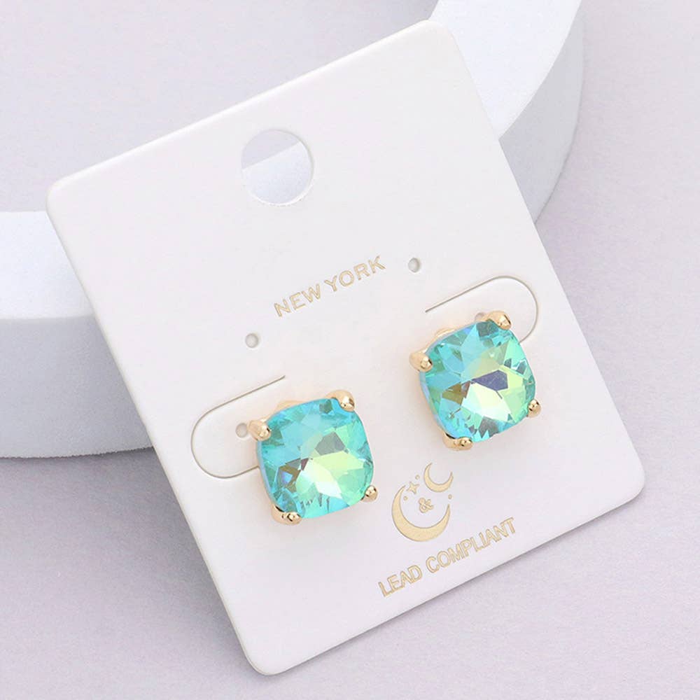 Cushion Stud Earrings