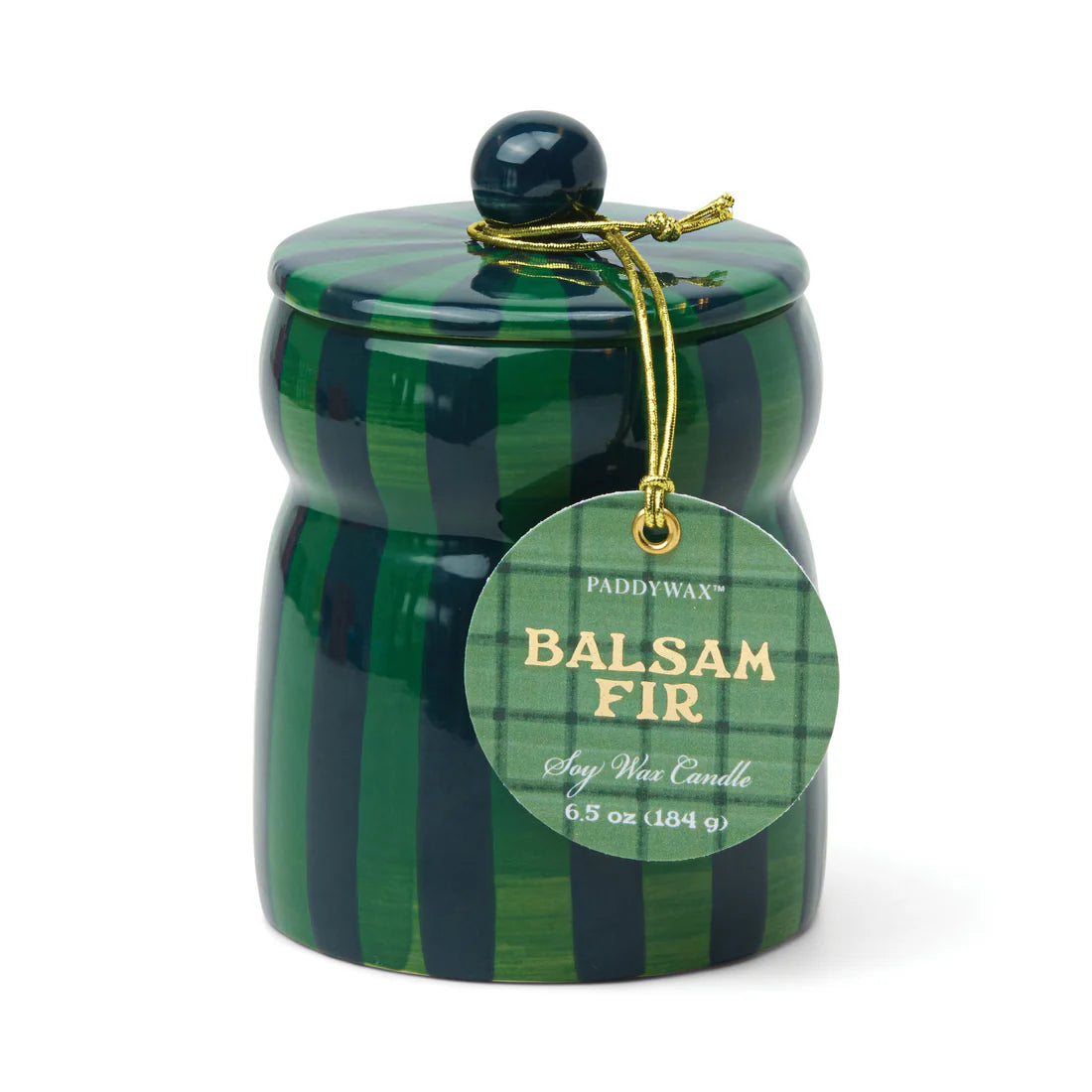 Holiday Cabana Stripe Candle