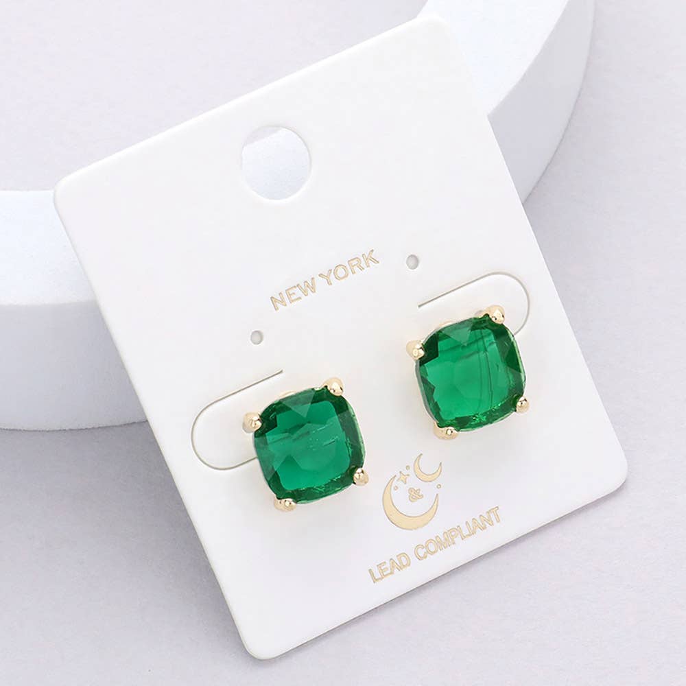 Cushion Stud Earrings