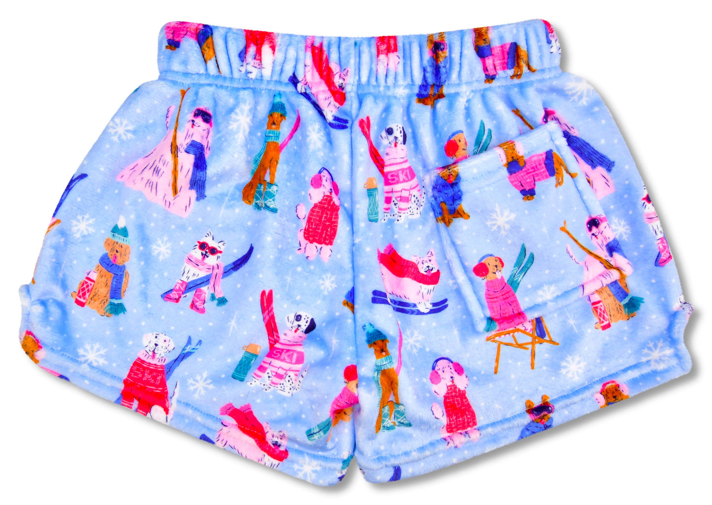 Ski Dogs Plush Shorts