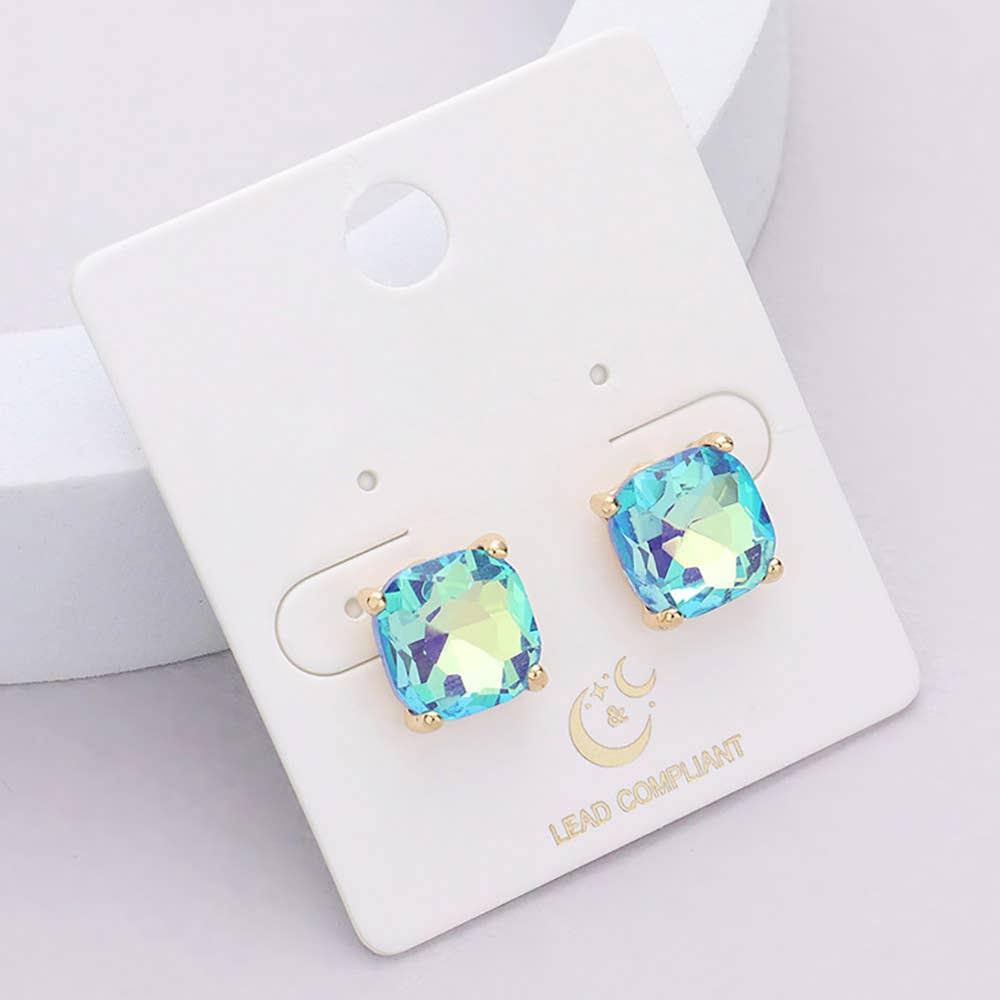 Cushion Stud Earrings