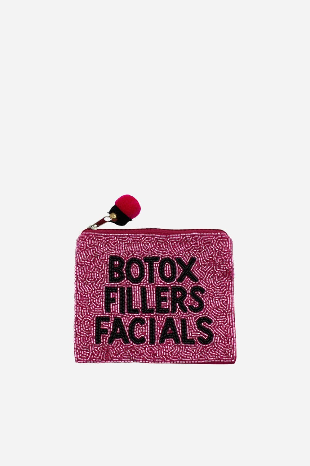 Botox Fillers Facials Beaded Coin Pouch