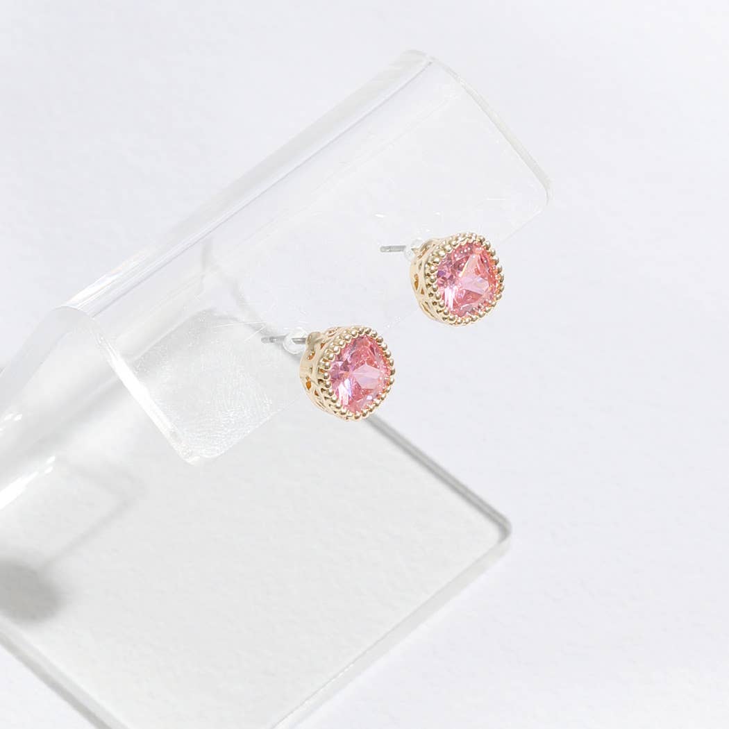 Rhinestone Post Earrings