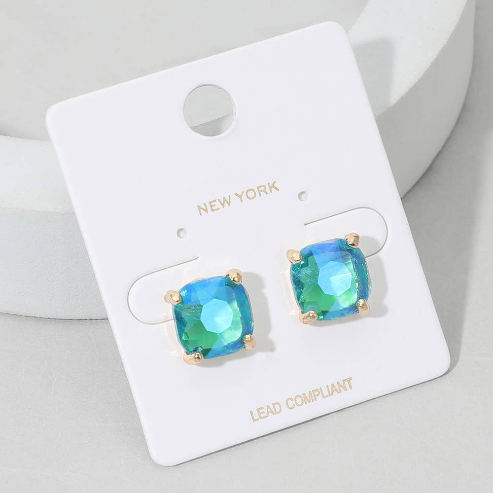 Cushion Stud Earrings