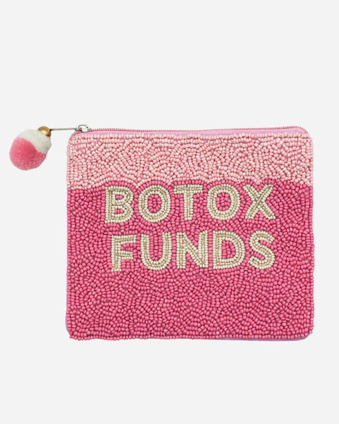 Botox Funds Beaded Coin Pouch