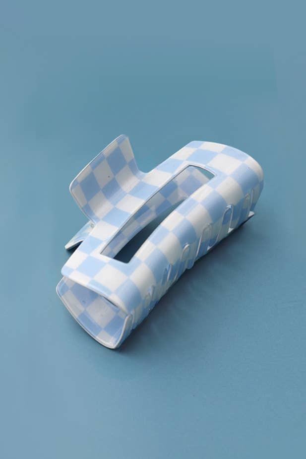 Resin Checker Hair Clip