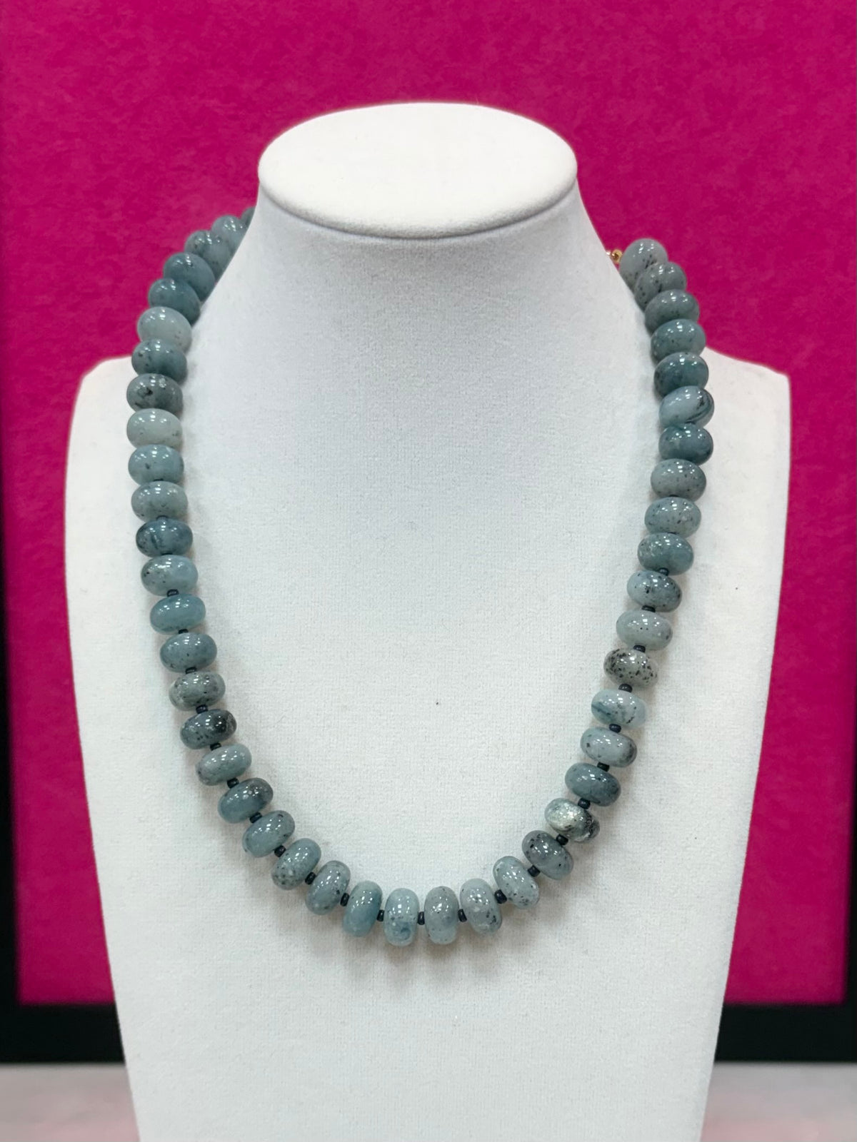 D+ G Blue Beaded Necklace