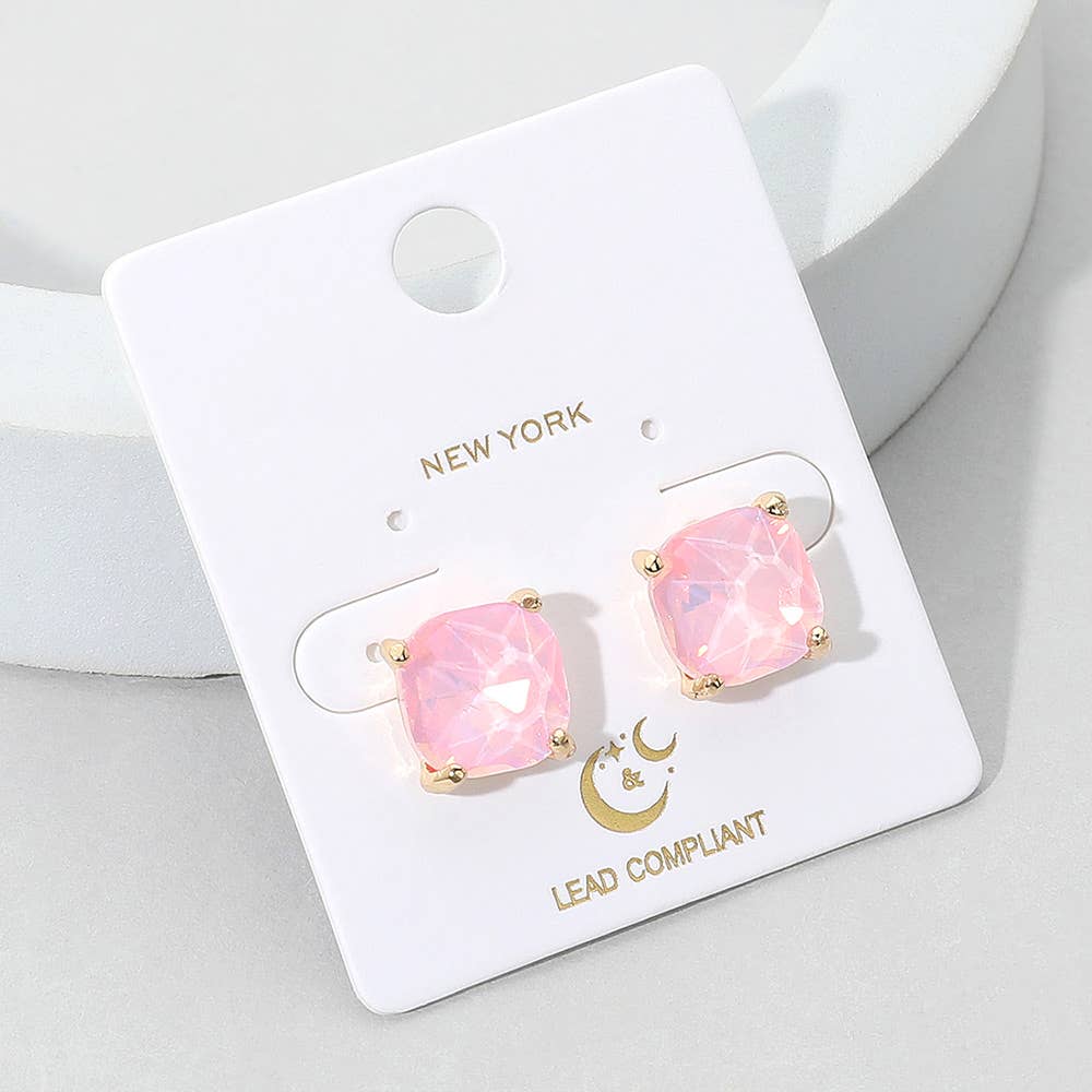 Cushion Stud Earrings