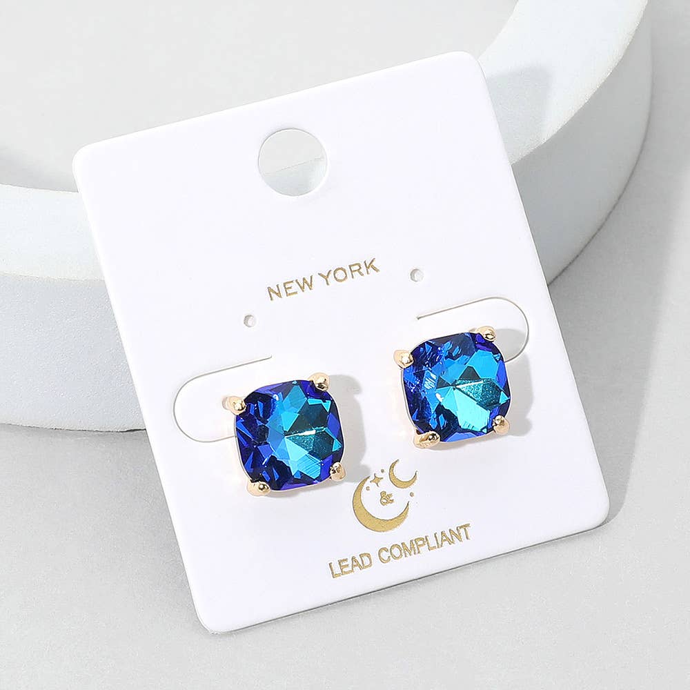 Cushion Stud Earrings