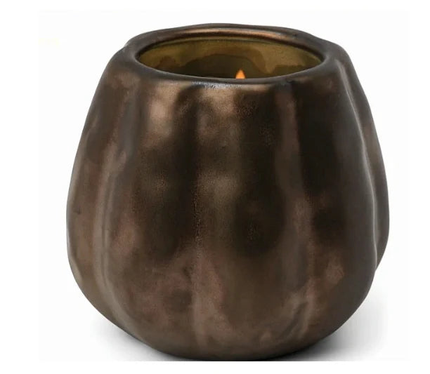 Metallic Pumpkin Candle