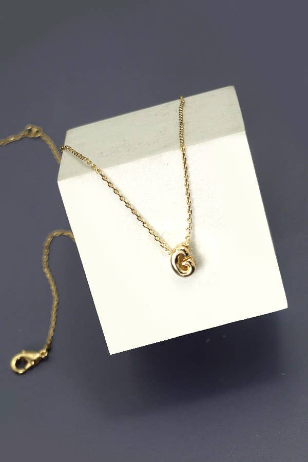 Mini Personalized Initial Bubble Letter Necklace