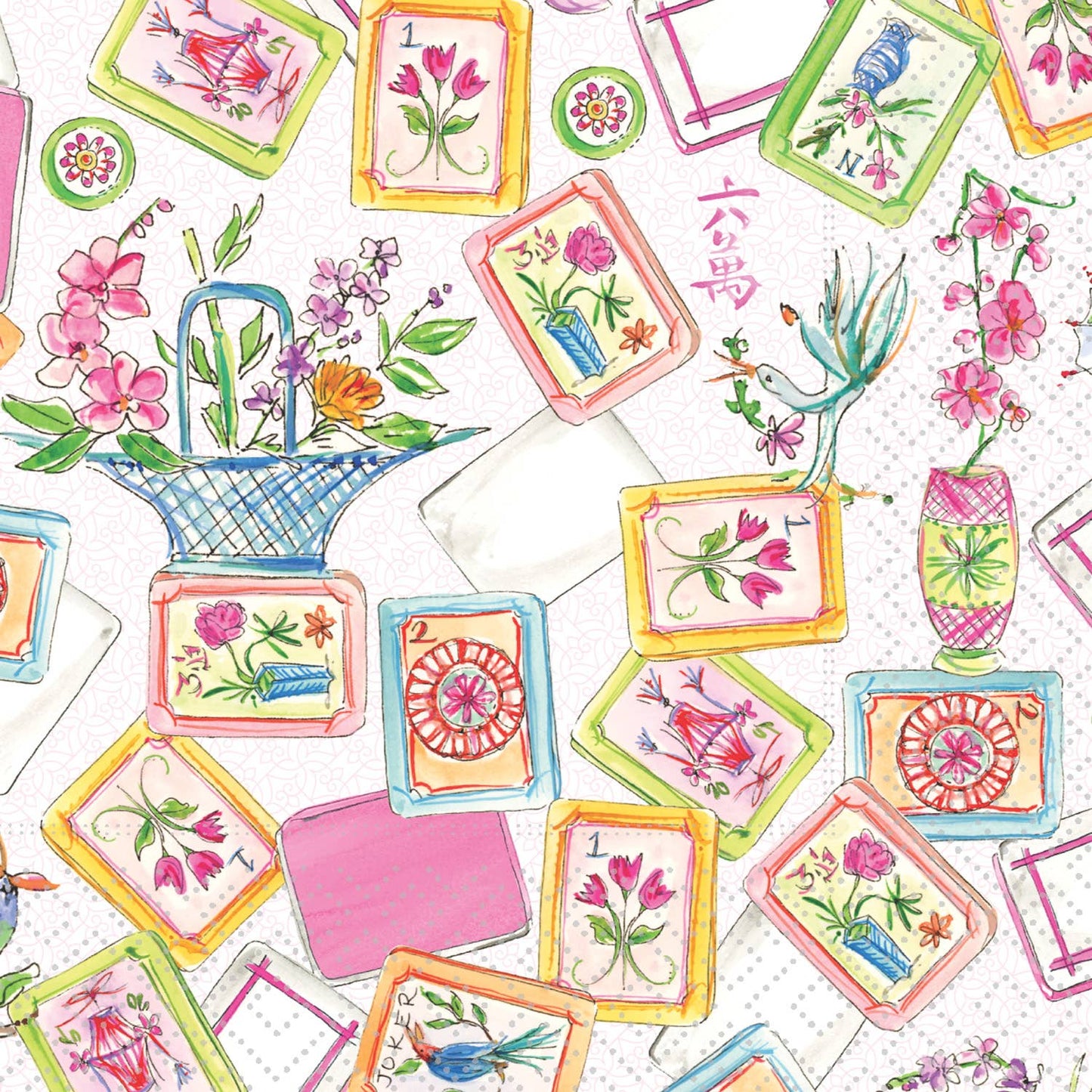 Rosanne Beck Mahjong Paper Napkins