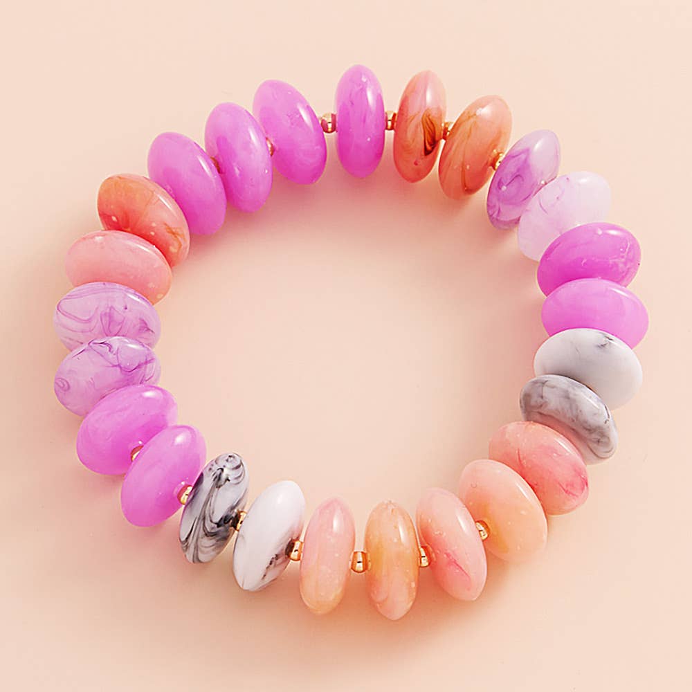 Ombre Beaded Stretch Bracelet