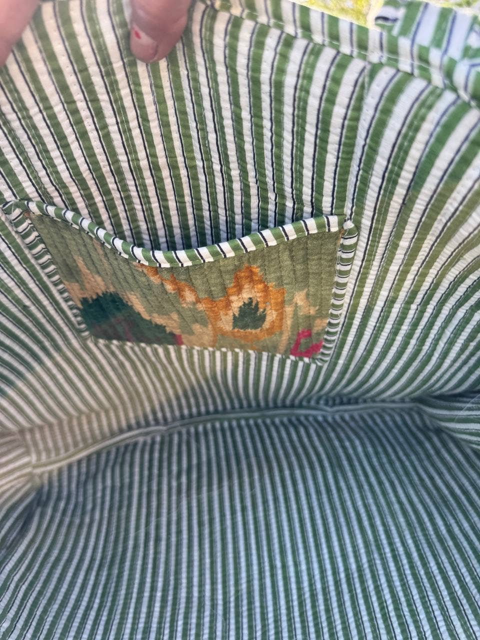 Ikat Velvet Large Tote