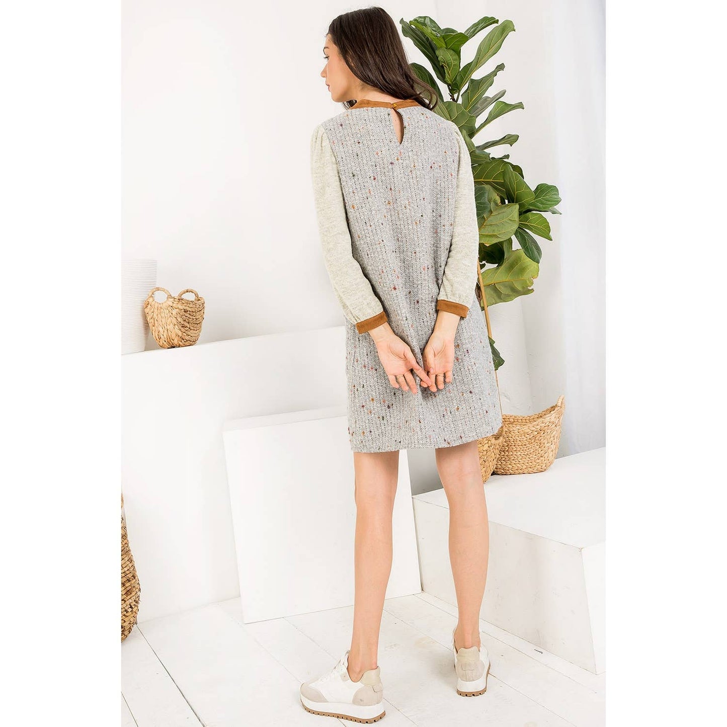 THML Long Sleeve Knit Dress