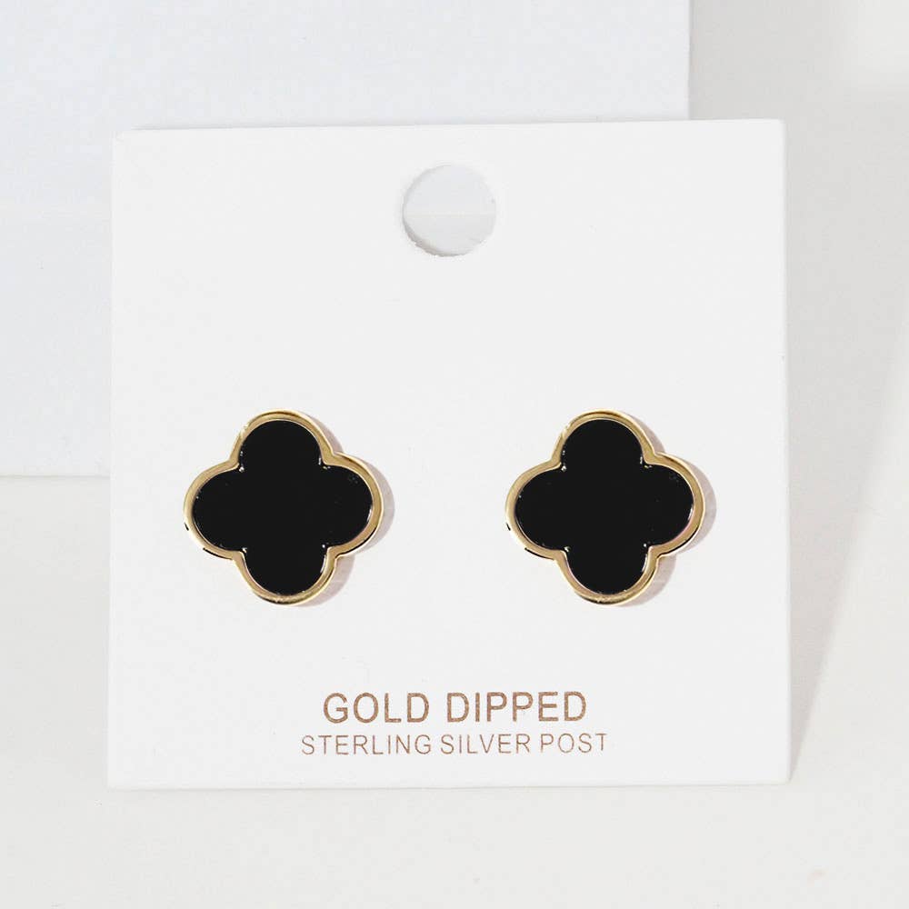Quatrefoil Stud Earrings