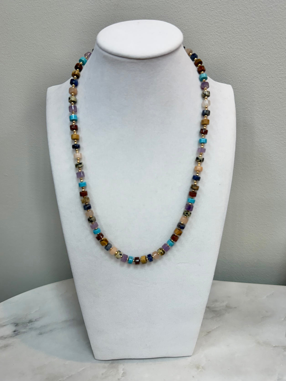 D+G Multi Mini Stone Beaded Necklace