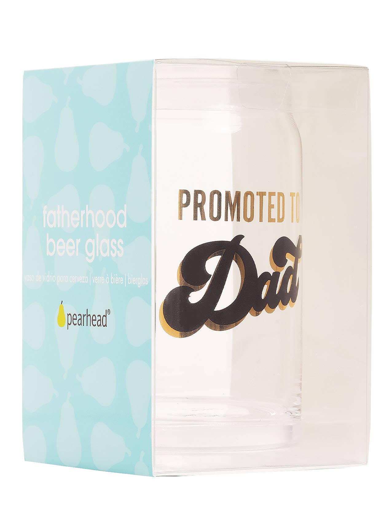 Promoted to Dad Beer Glass