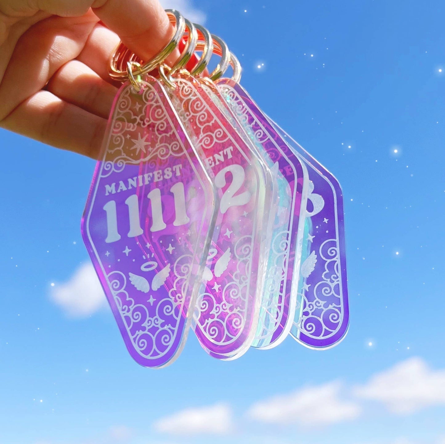 Angel Number Motel Keychain