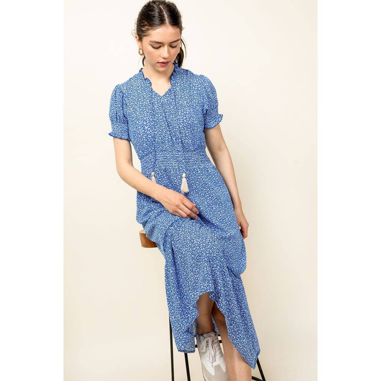 THML Floral Midi Dress