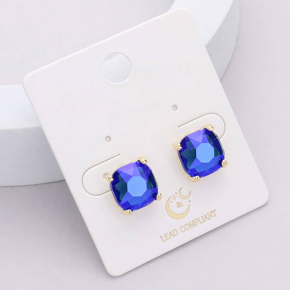 Cushion Stud Earrings