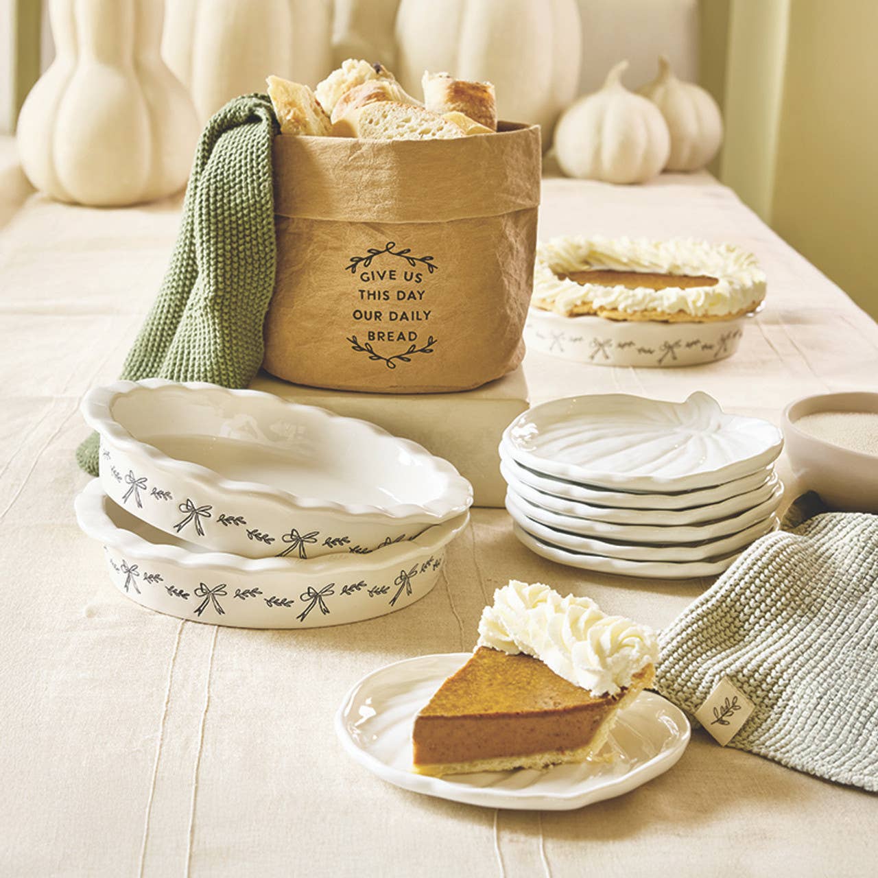 Ceramic Pumpkin Appetizer Plates