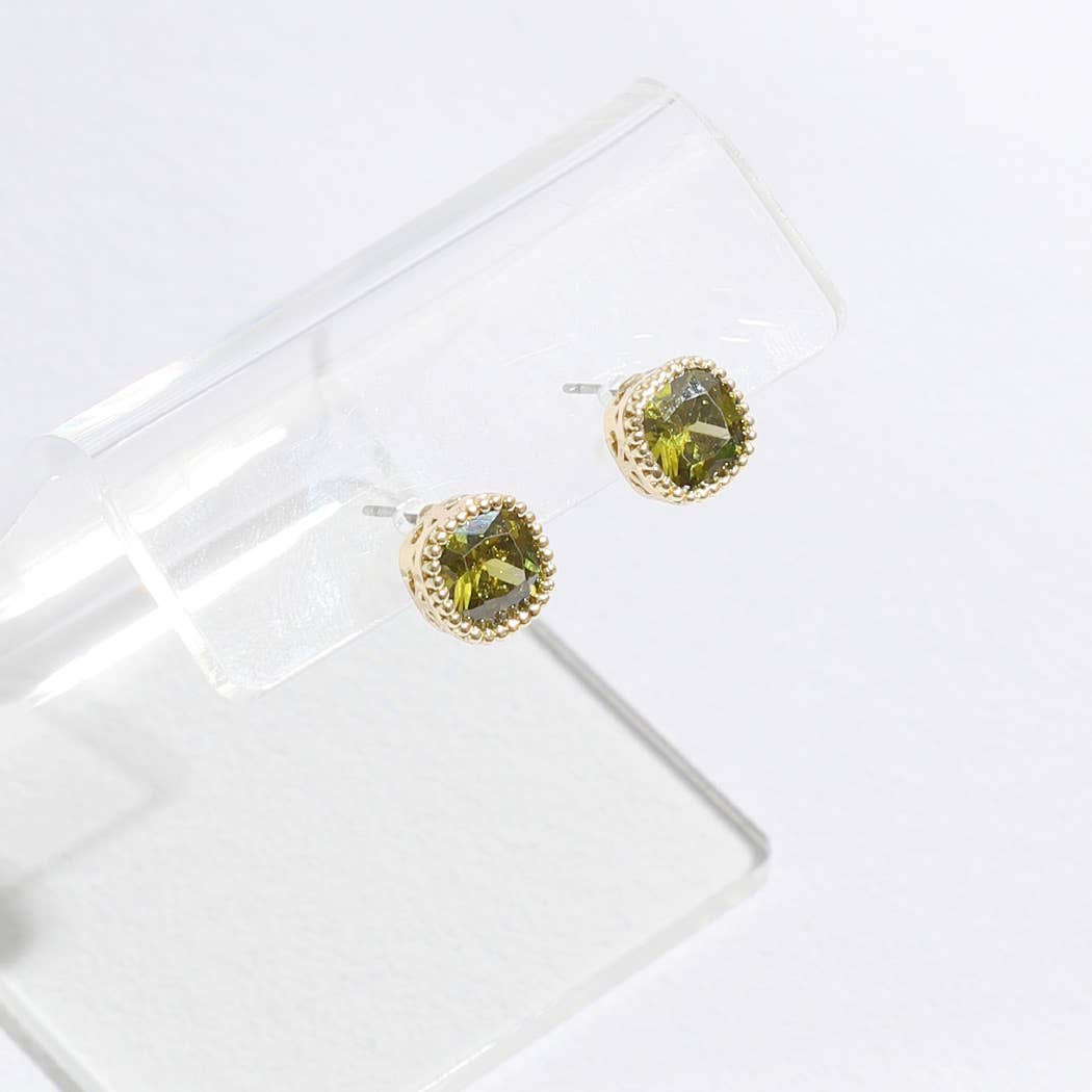 Rhinestone Post Earrings