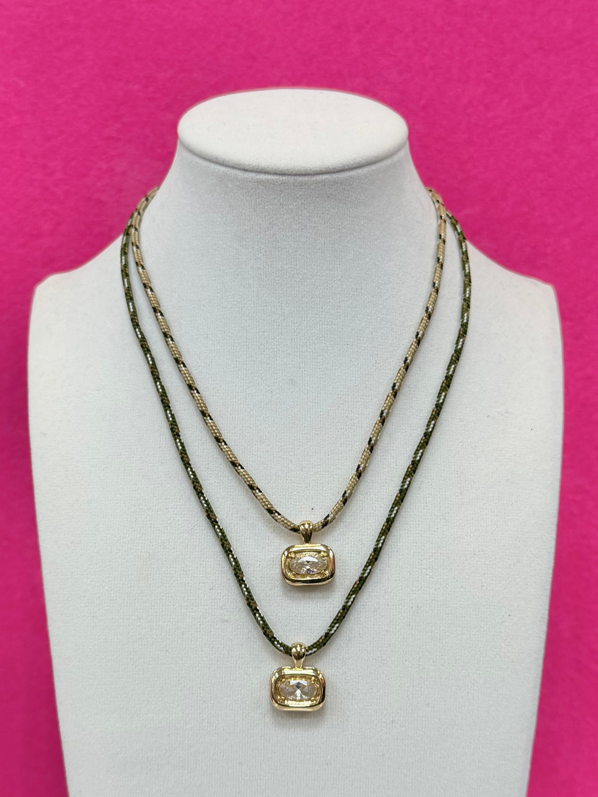 D+G Adjustable Cord Necklace