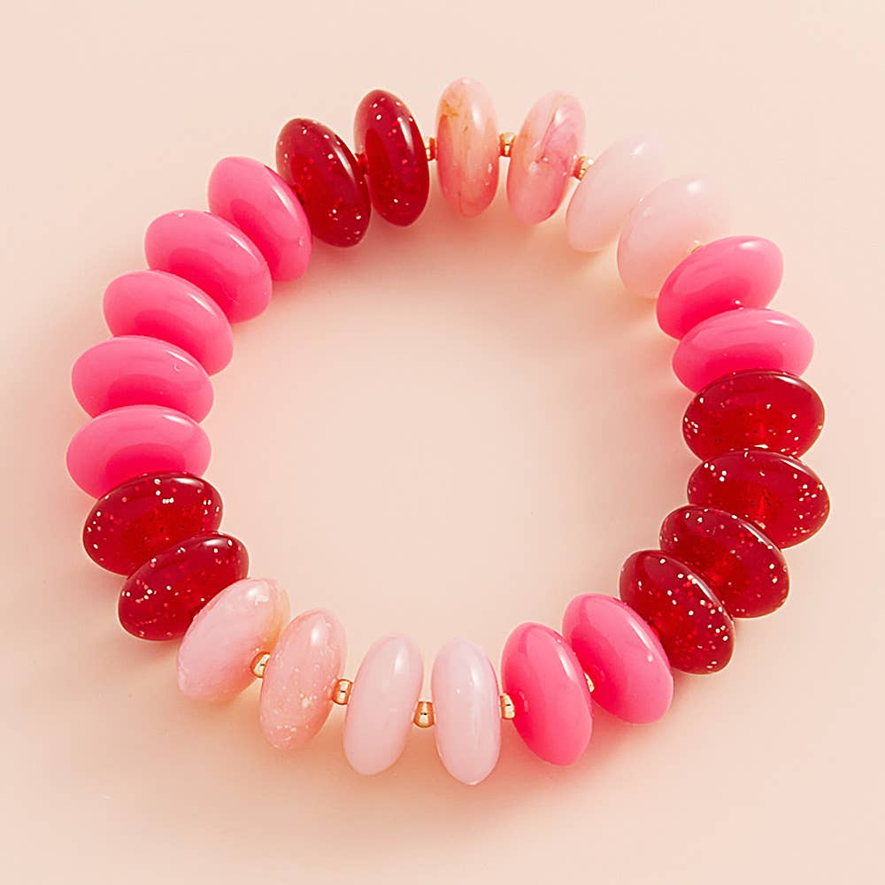 Ombre Beaded Stretch Bracelet
