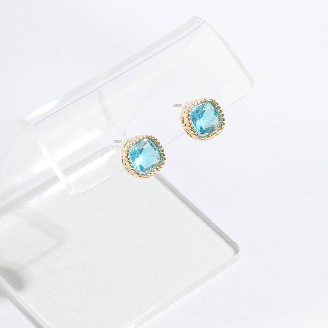 Rhinestone Post Earrings