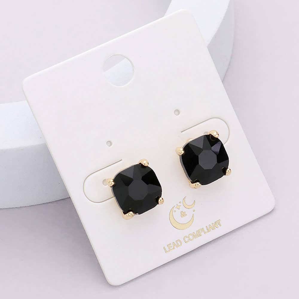 Cushion Stud Earrings