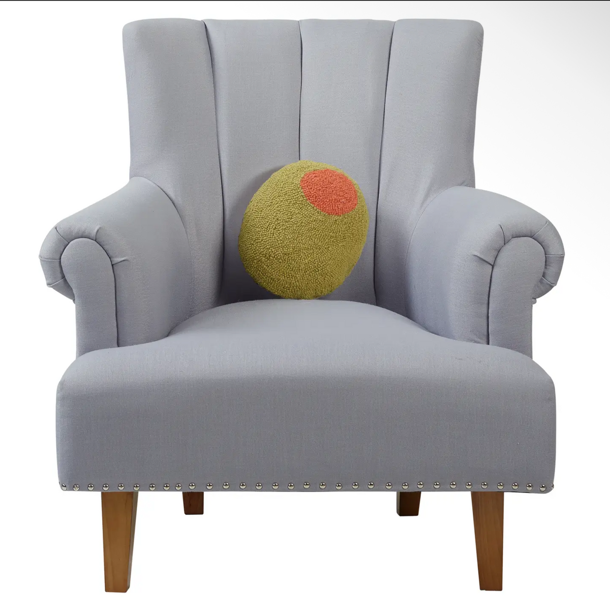 Olive Shaped Hook Pillow