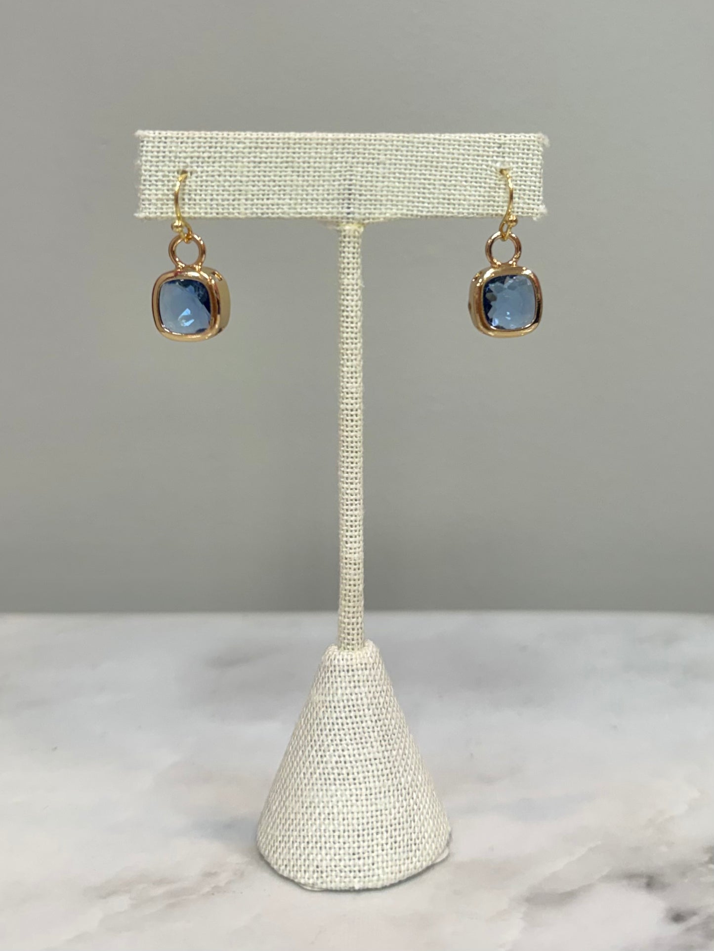 D+G Square Stone Earring