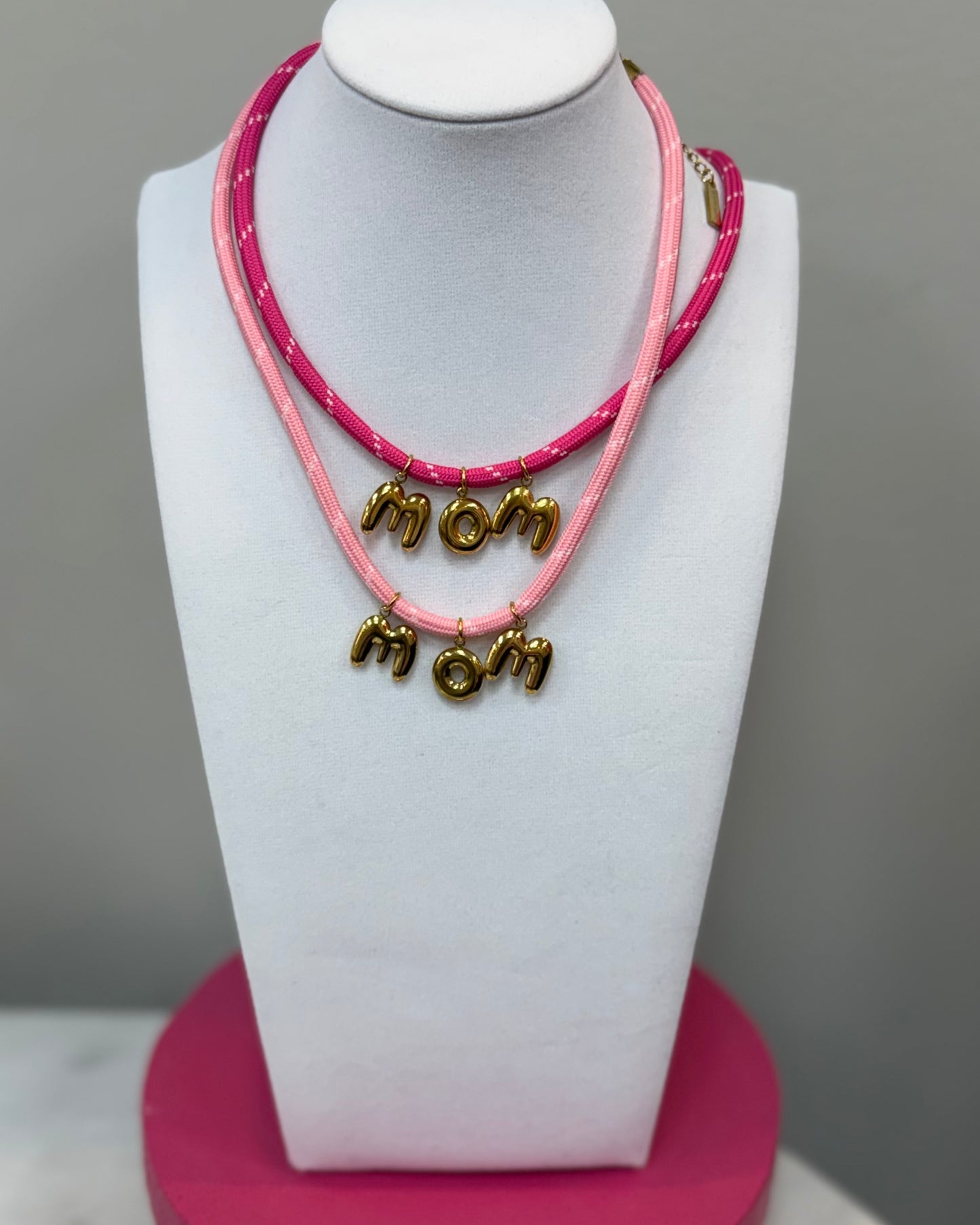 Bonne Mere Colored Cord Necklace with Charm