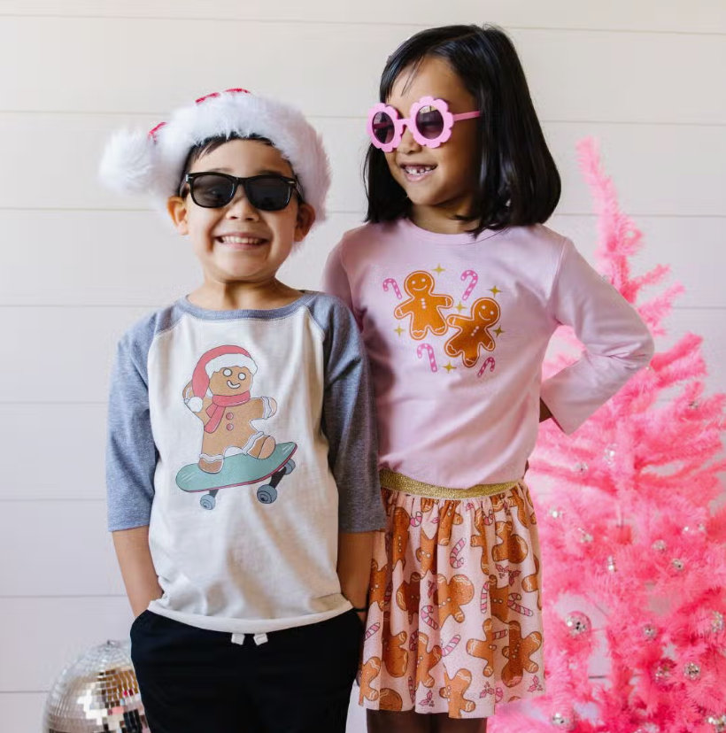 Sweet Wink Gingerbread Christmas Long Sleeve Shirt