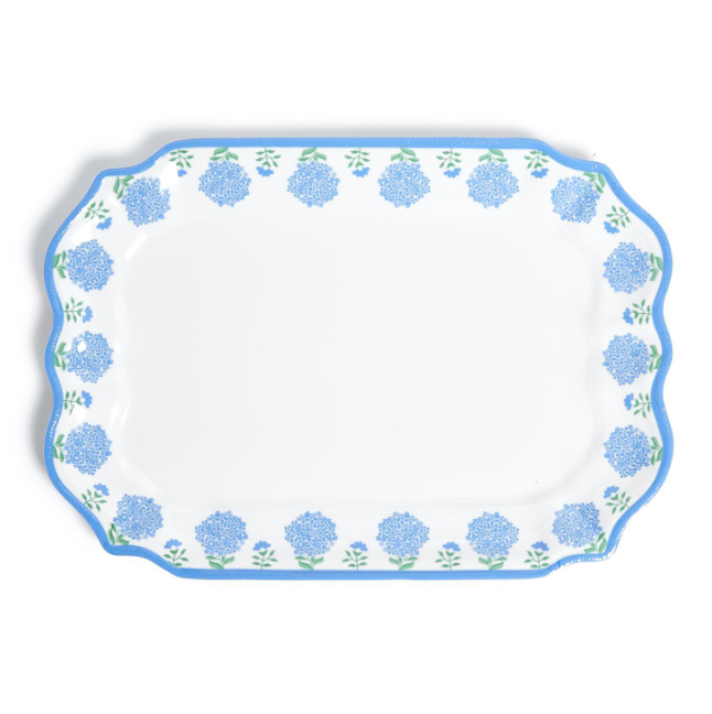 Hydrangea Melamine Platter