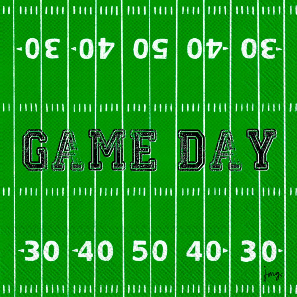 Football Field Paper Cocktail Napkin