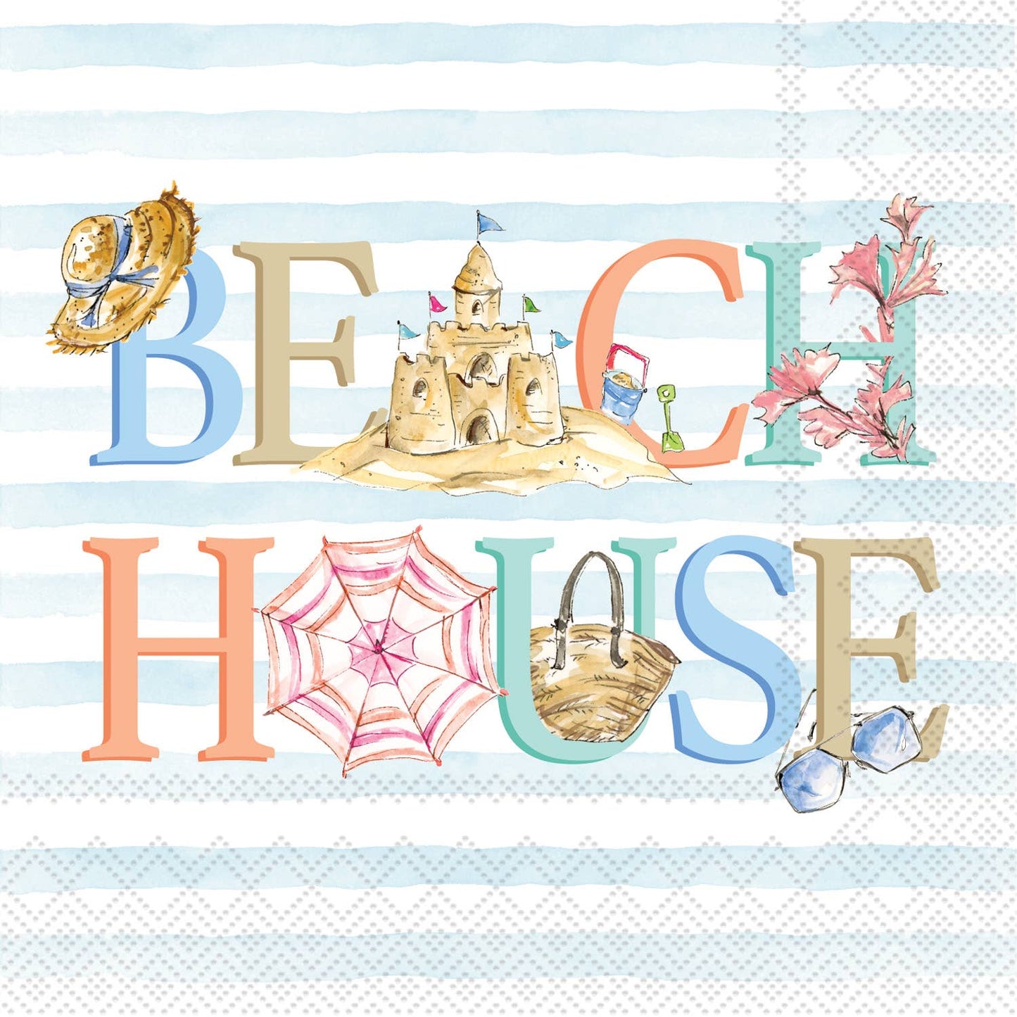 Beach House Paper Cocktail Napkins