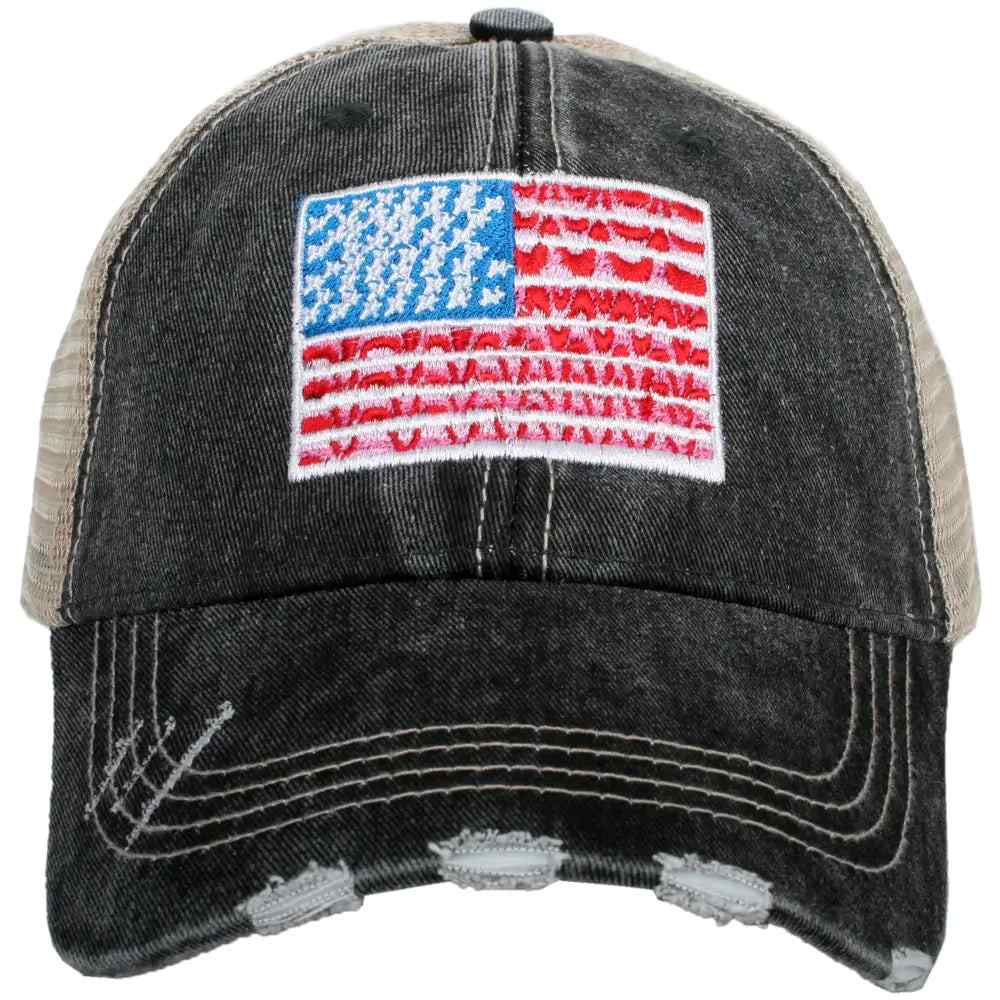 American Flag Trucker Hat