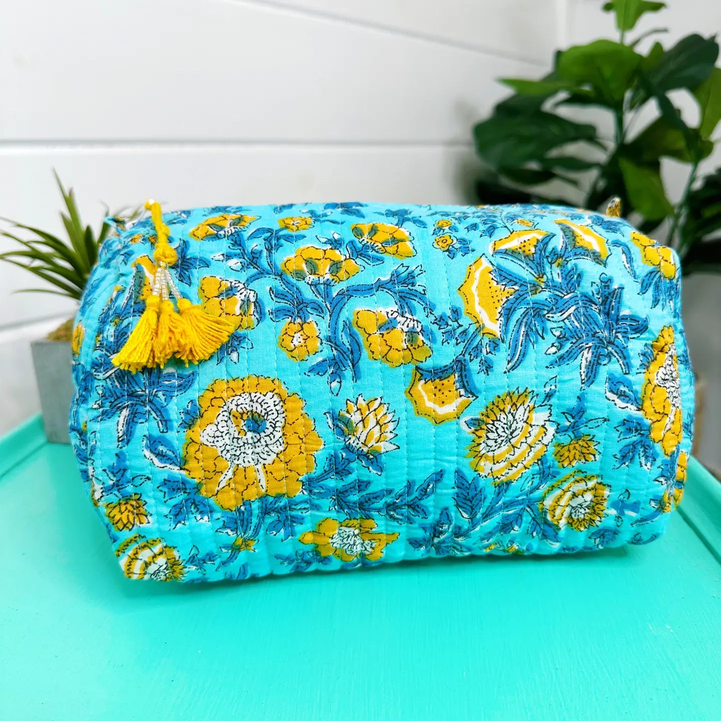 Quilted Make-Up Bag