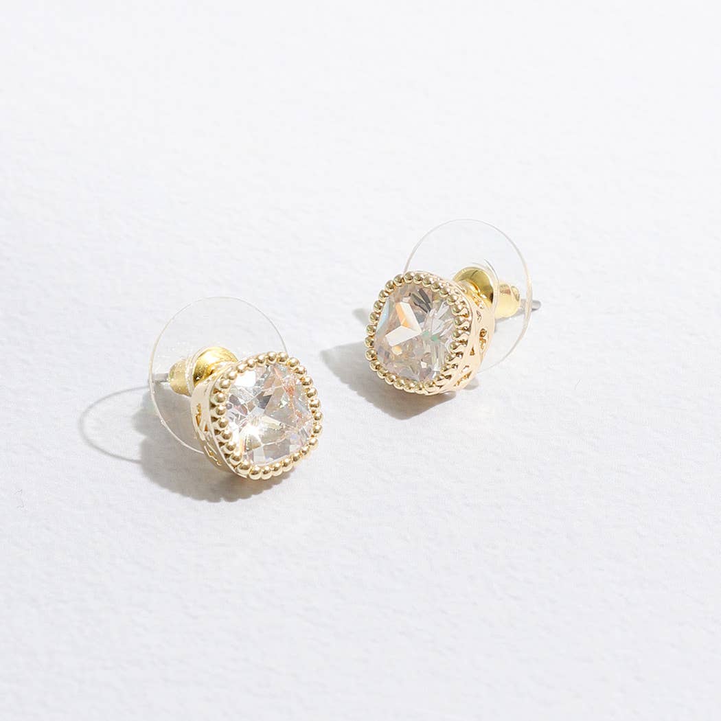 Rhinestone Post Earrings