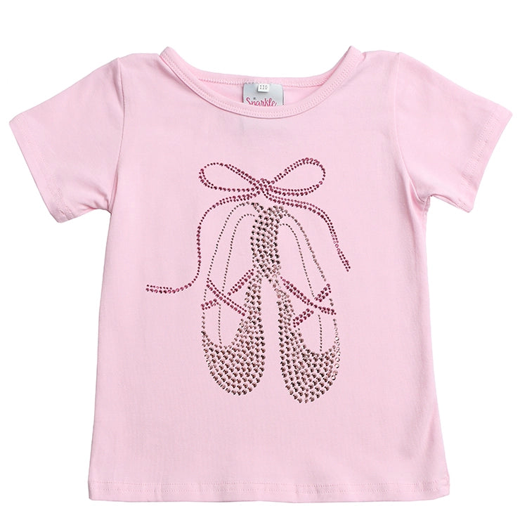 Pink Studded Ballet Slippers Tee