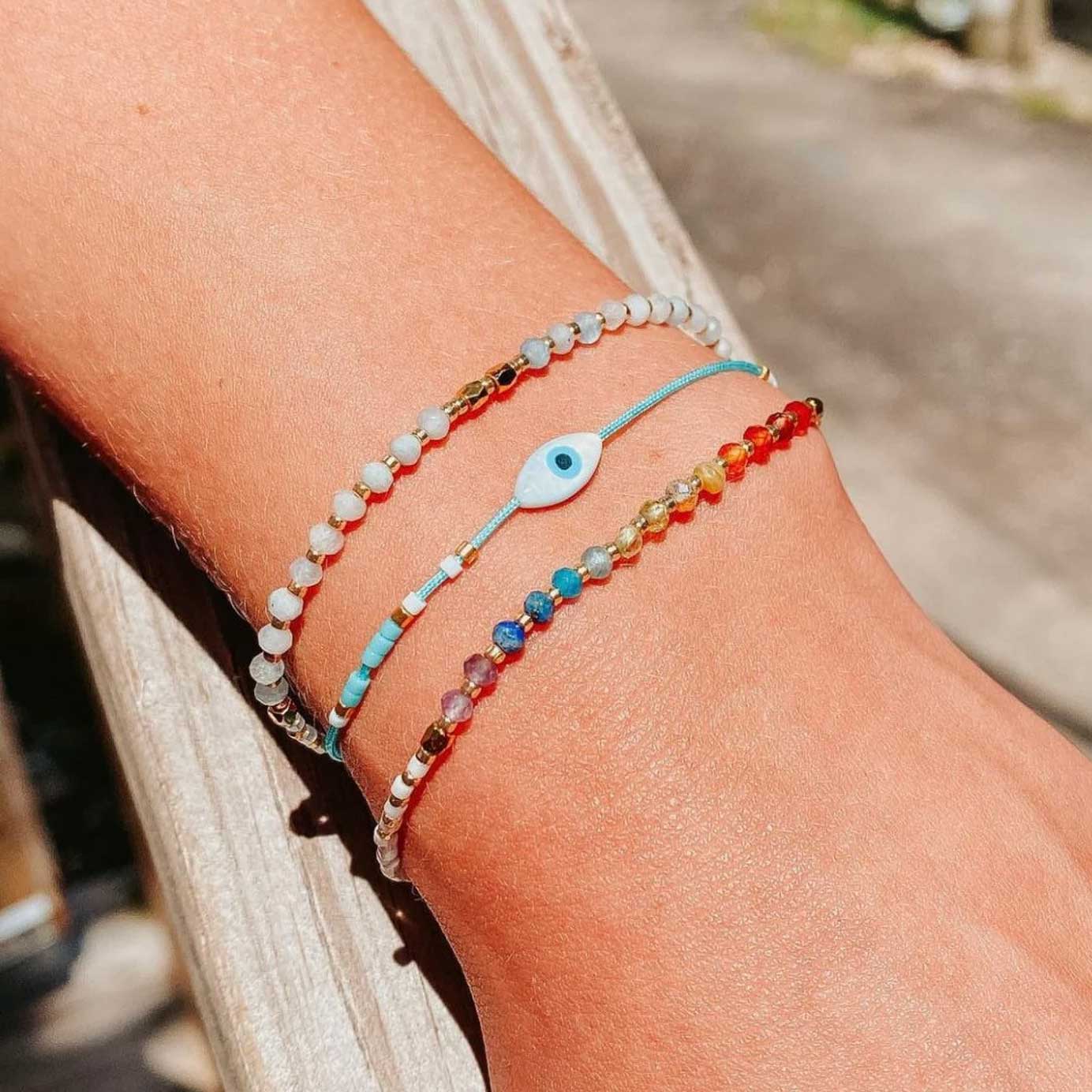Chakra Rainbow Gemstone Bracelet