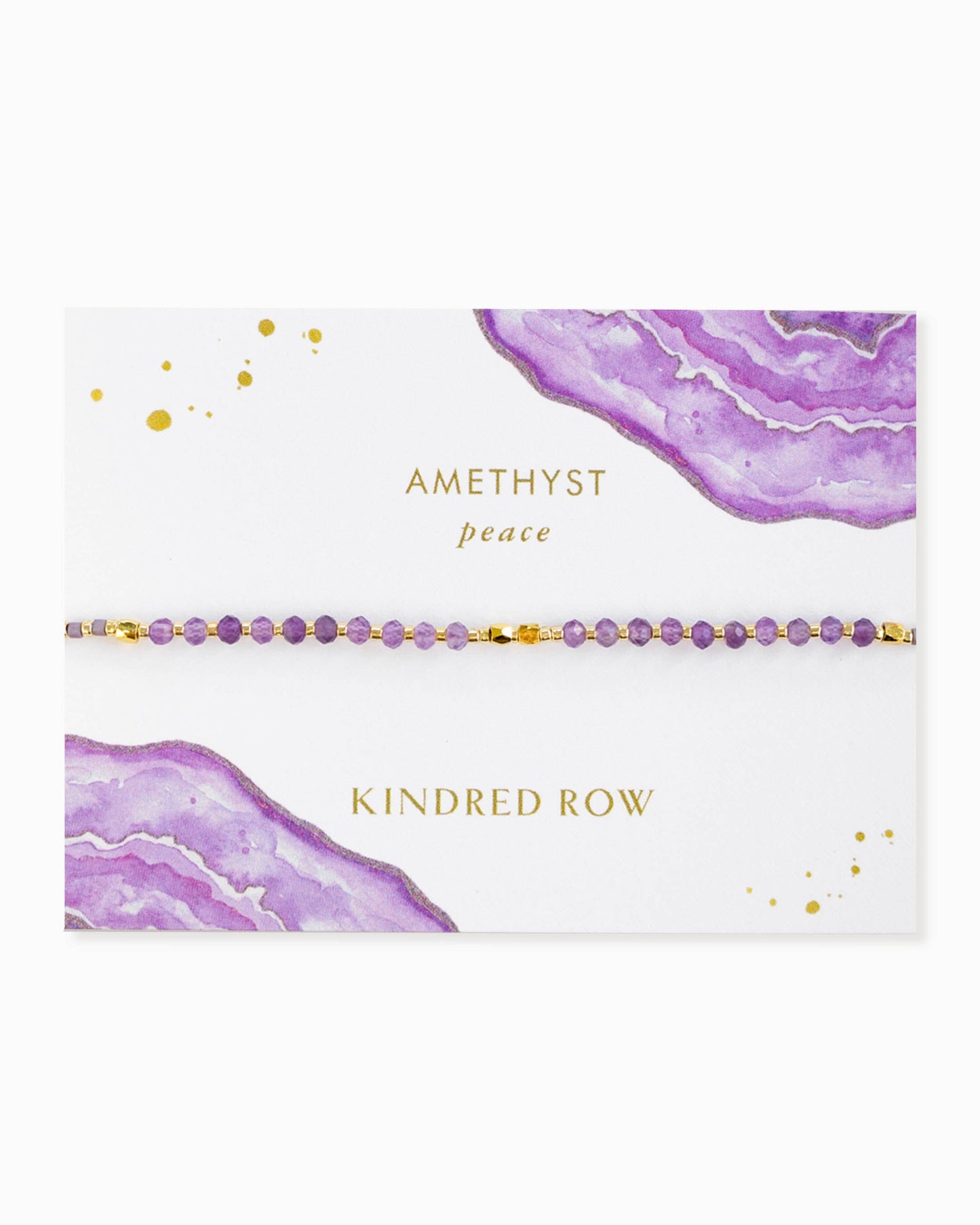 Amethyst Peace Natural Gemstone Bracelet