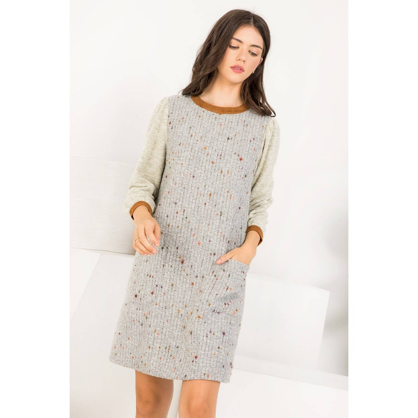 THML Long Sleeve Knit Dress