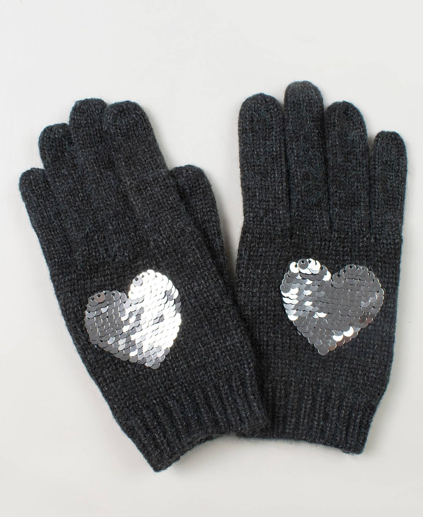 Flippy Sequin Heart Glove