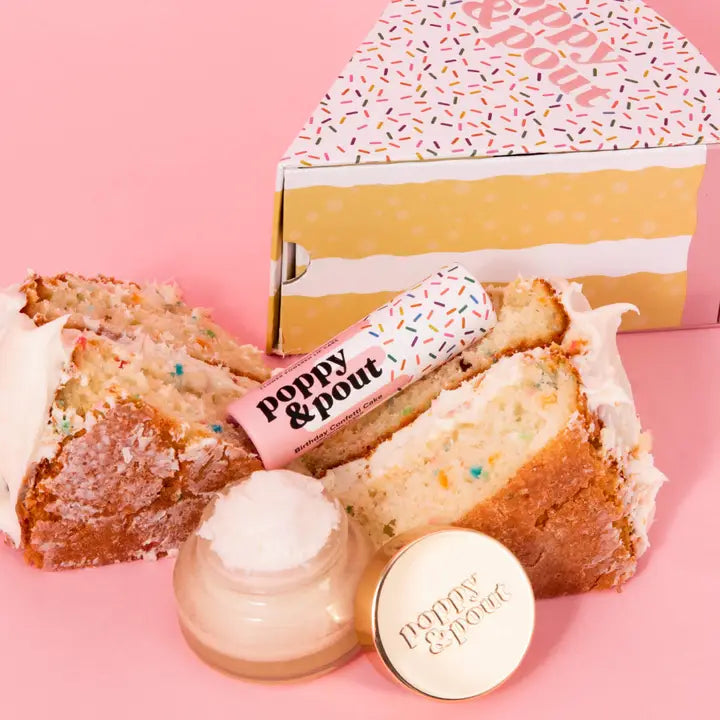Poppy & Pout Birthday Lip Care Duo Set