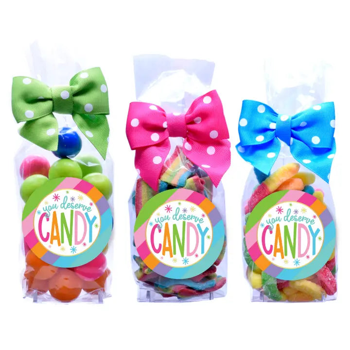 Bright Stripe Candy Bags