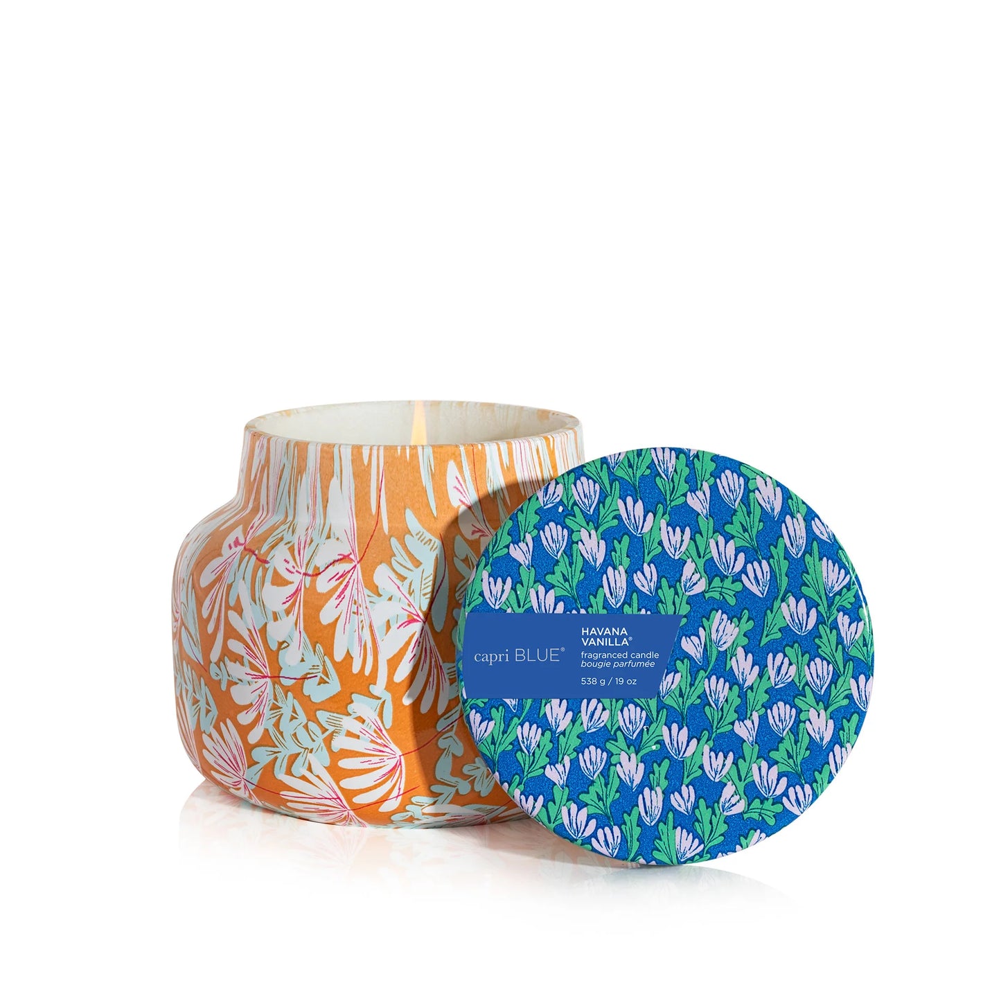 capriBLUE Flower Pattern Play Candles
