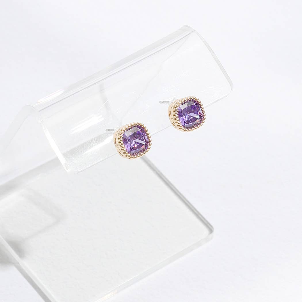 Rhinestone Post Earrings